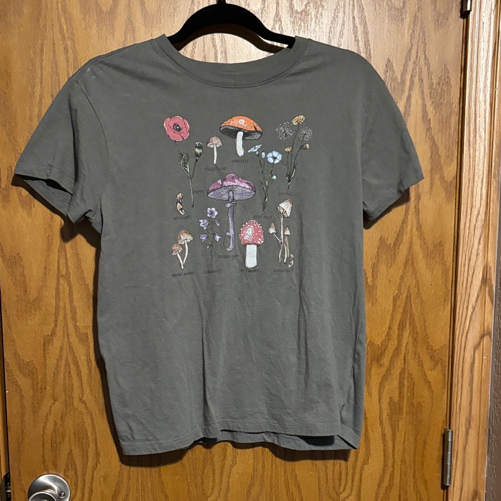 Gray Graphic Short Sleeve Tee size Small